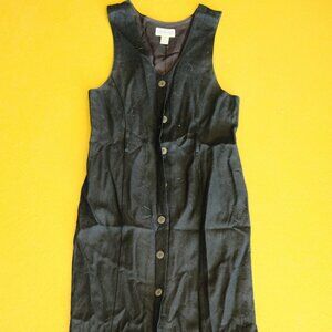 Land's End Vintage Wool Button Up Dress